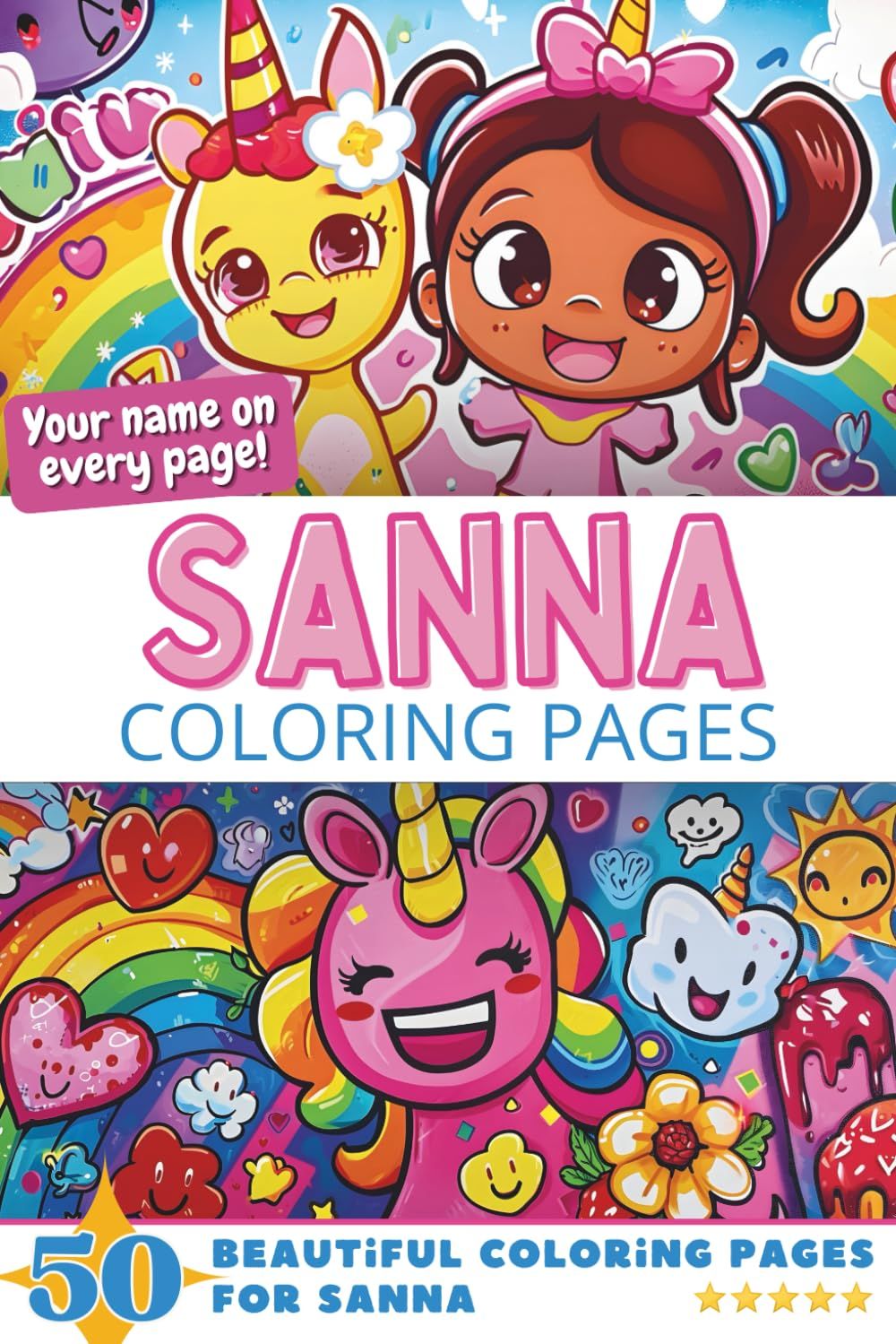 Sanna Coloring Book Cover