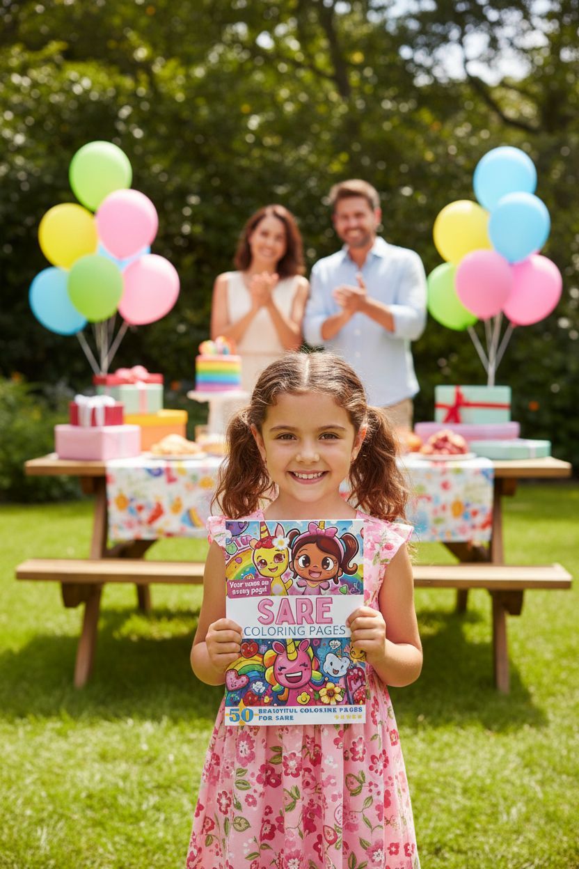 Sare coloring book in use