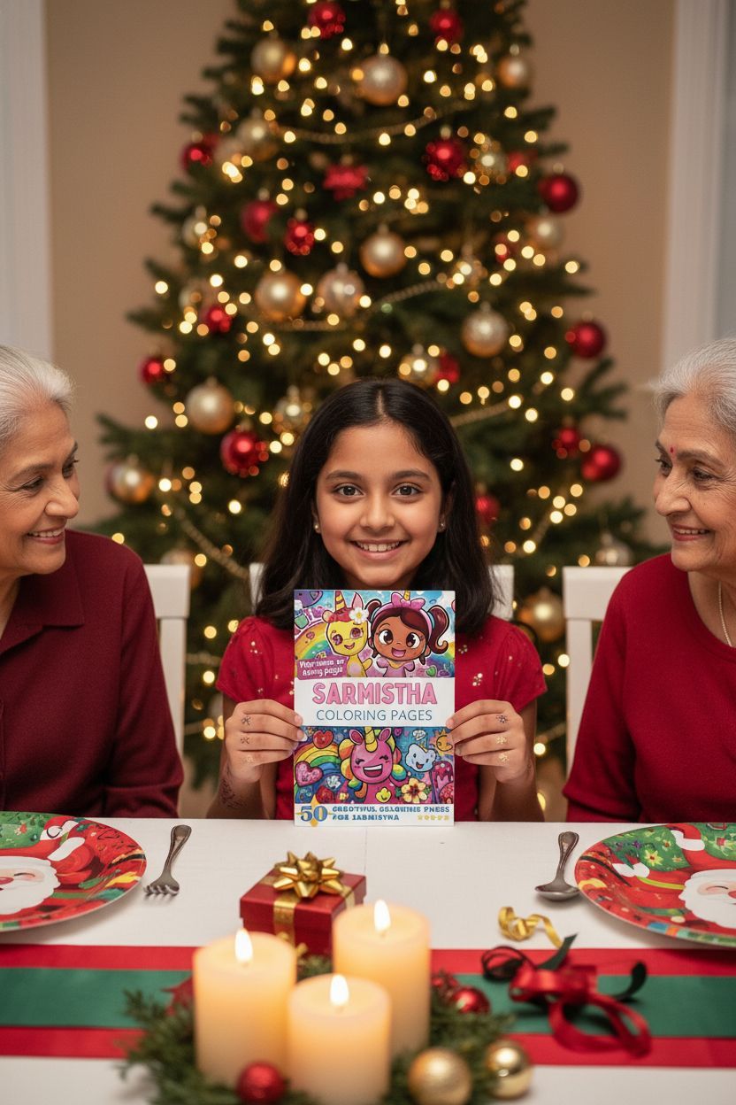 Sarmistha Christmas coloring pages gift