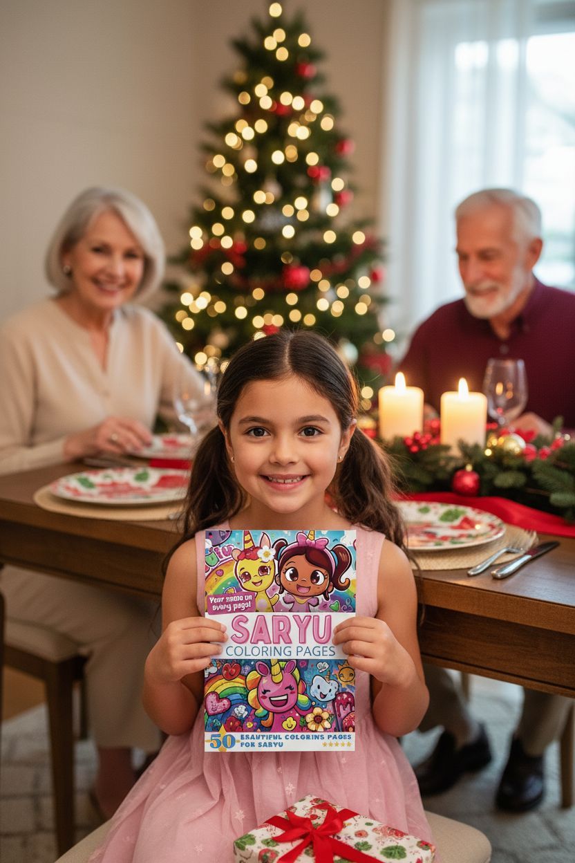 Saryu Christmas coloring pages gift