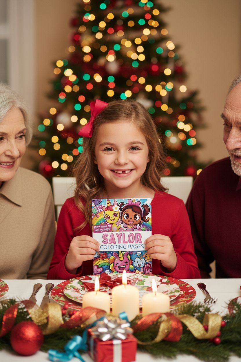 Saylor Christmas coloring pages gift