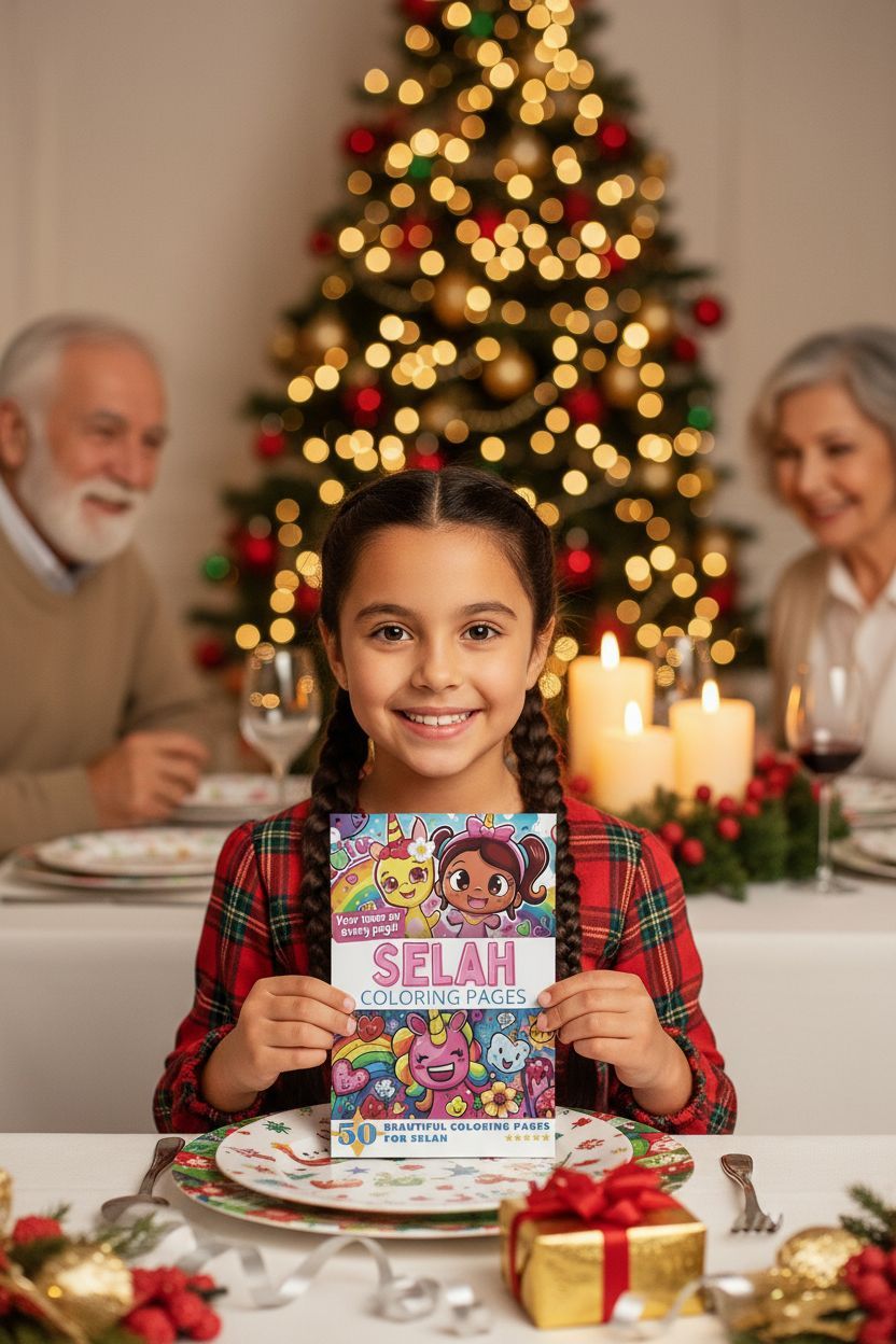 Selah Christmas coloring pages gift