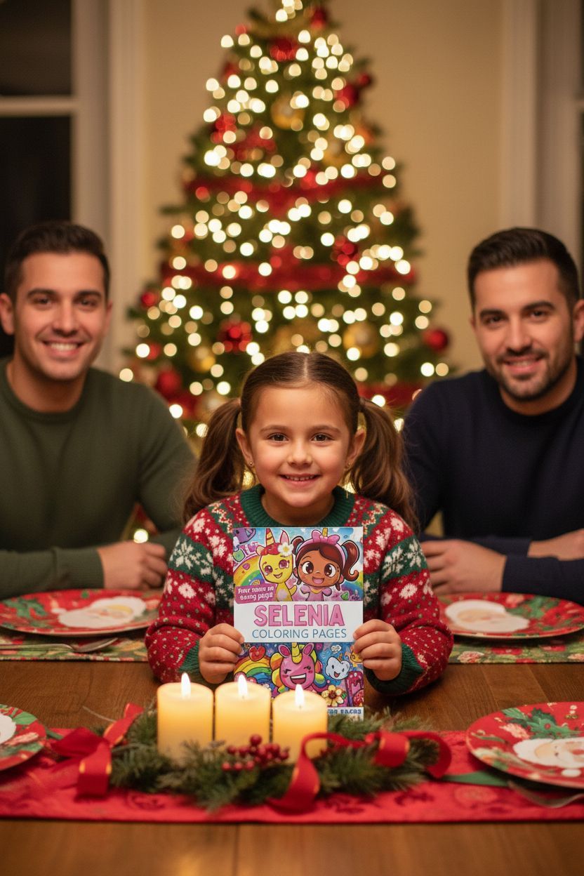 Selenia Christmas coloring pages gift