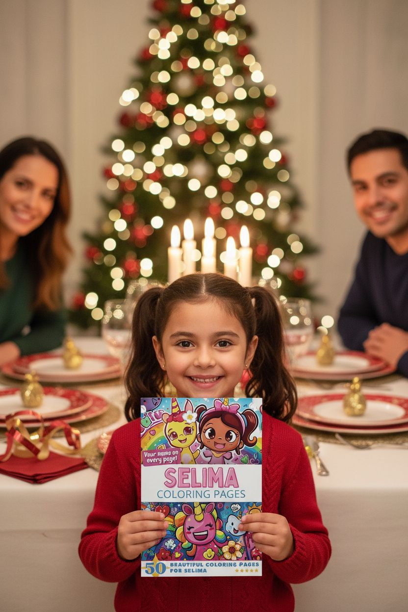 Selima Christmas coloring pages gift