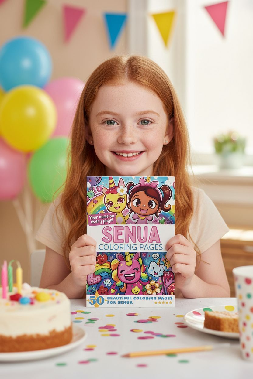 Senua coloring book in use