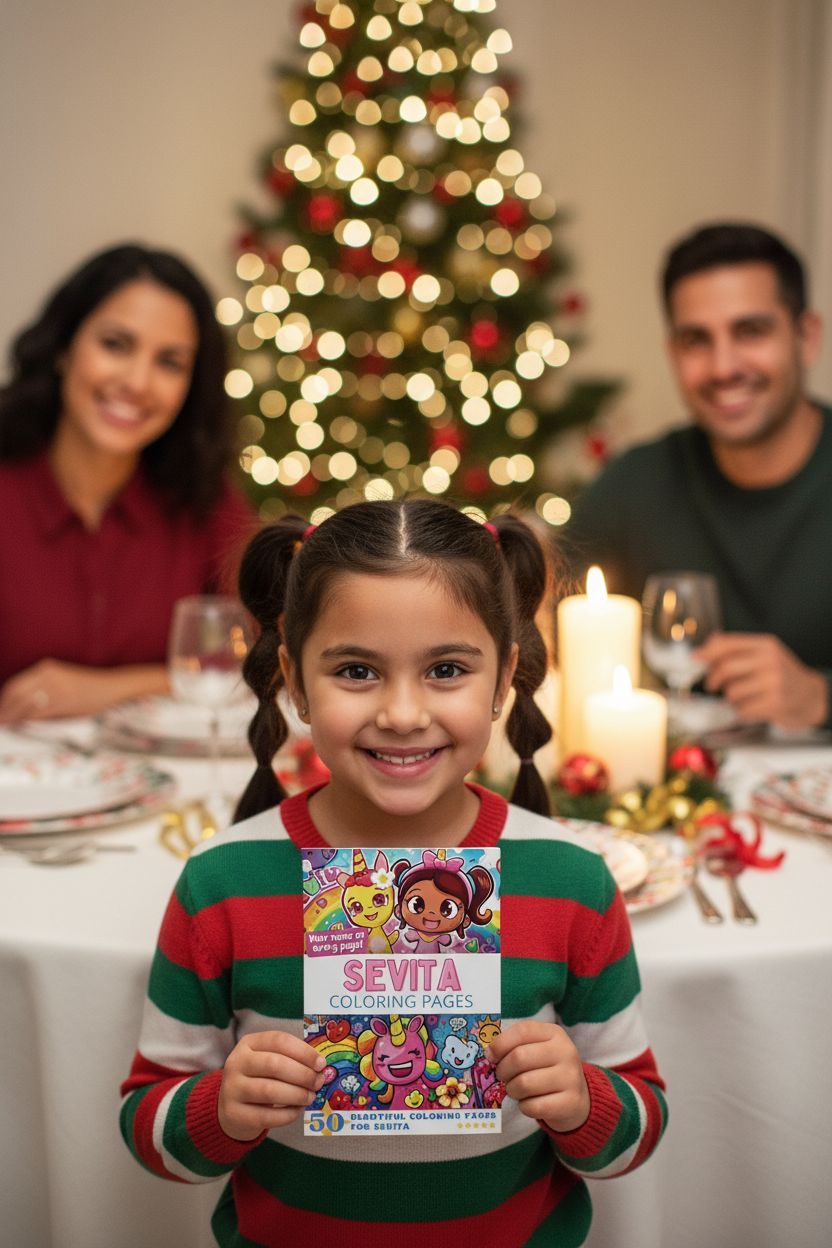 Sevita Christmas coloring pages gift