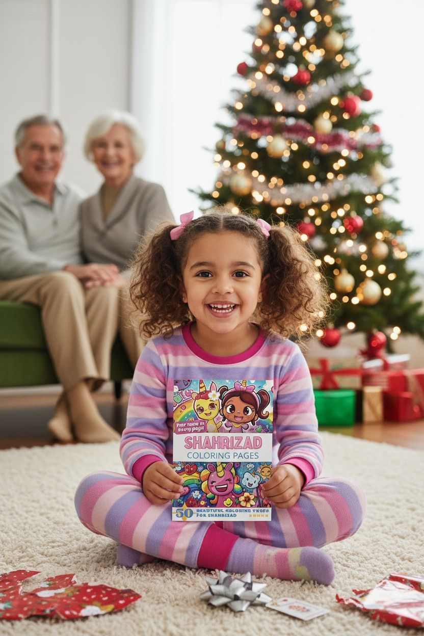 Shahrizad Christmas coloring pages gift