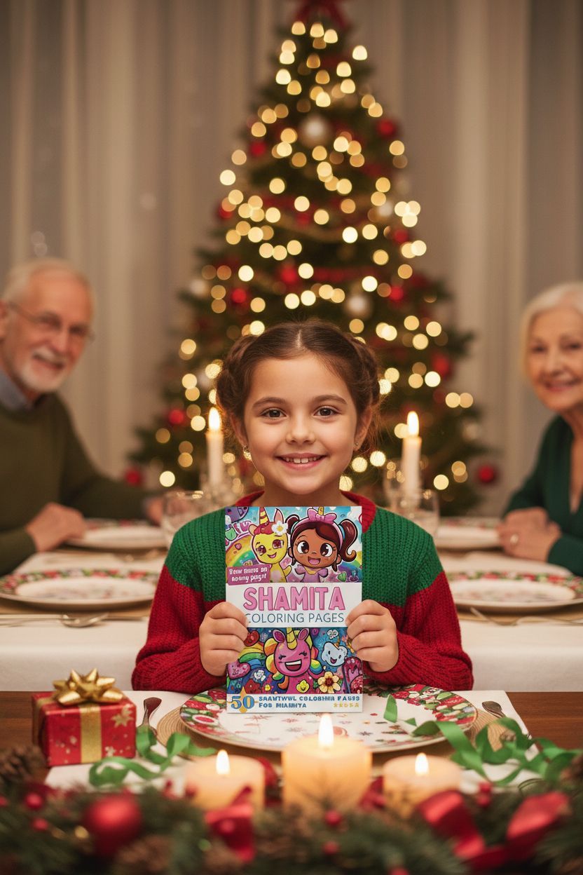 Shamita Christmas coloring pages gift