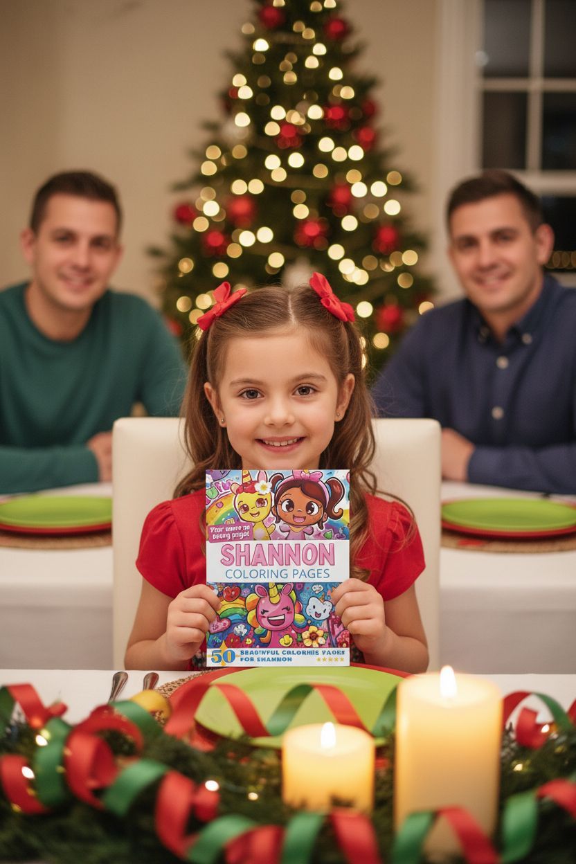 Shannon Christmas coloring pages gift