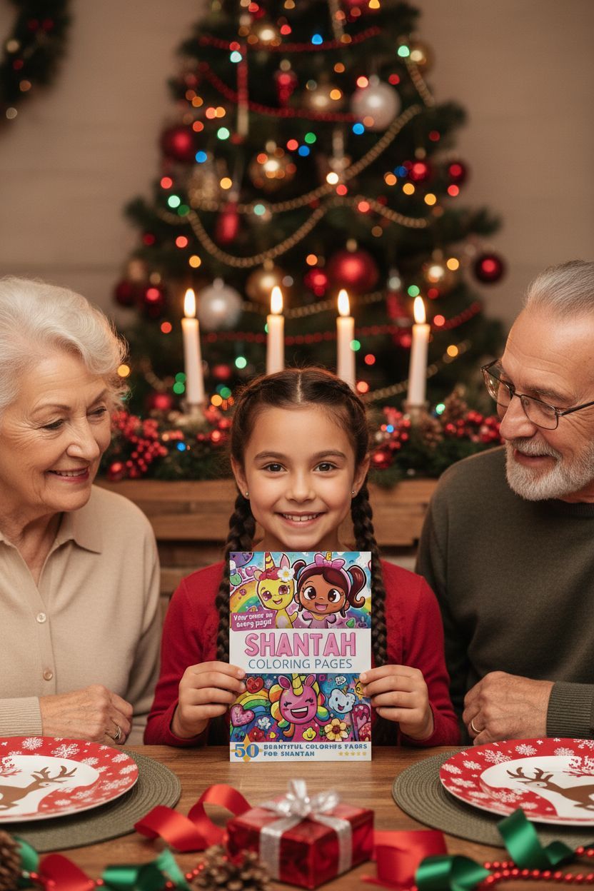Shantah Christmas coloring pages gift