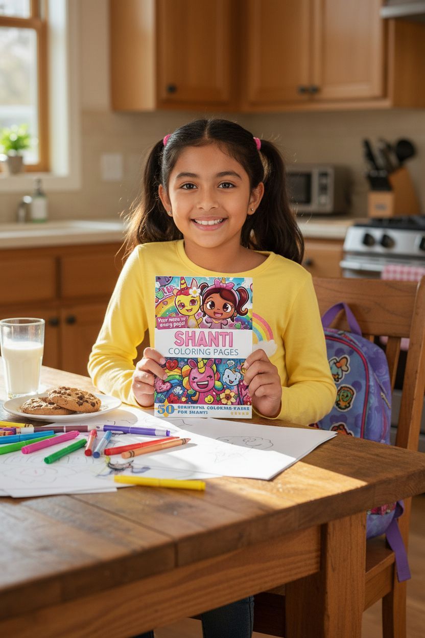 Shanti personal coloring pages