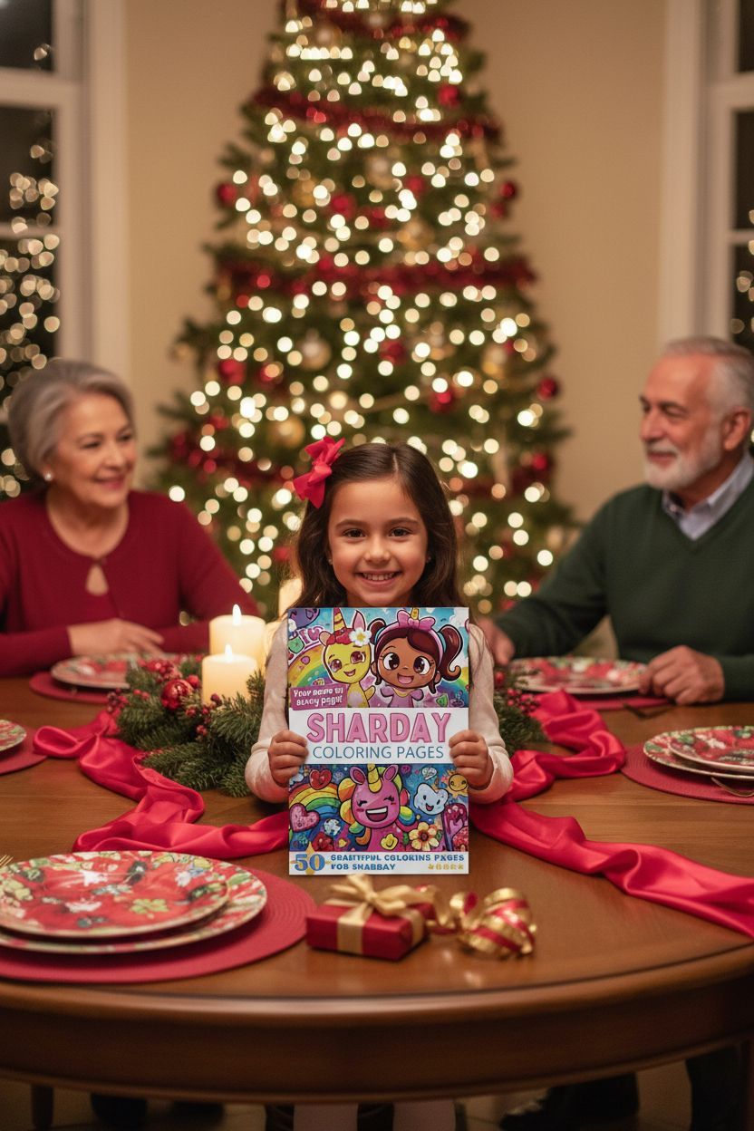 Sharday Christmas coloring pages gift