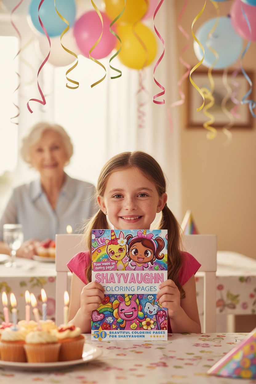 Shayvaughn coloring book in use
