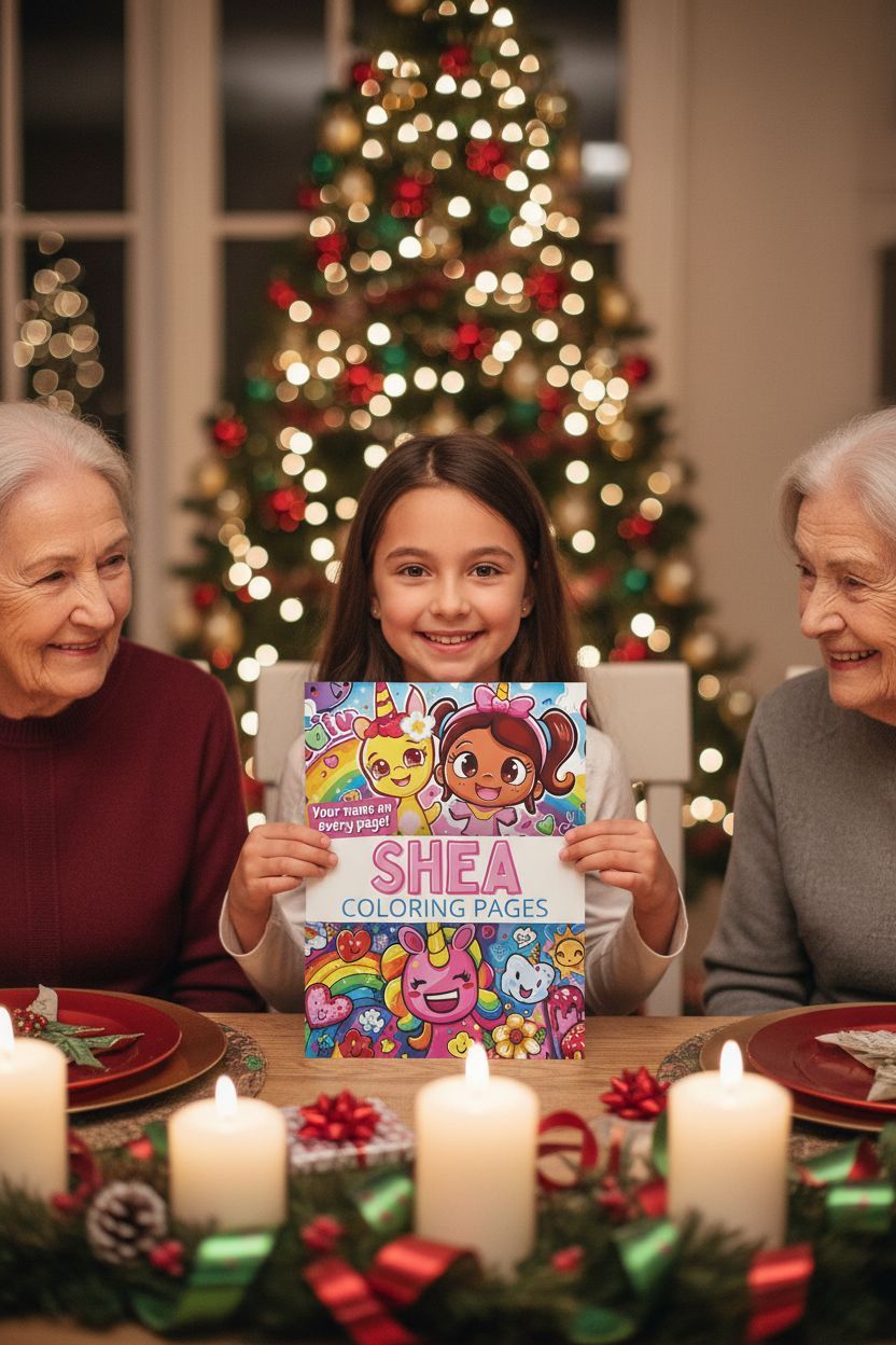 Shea Christmas coloring pages gift