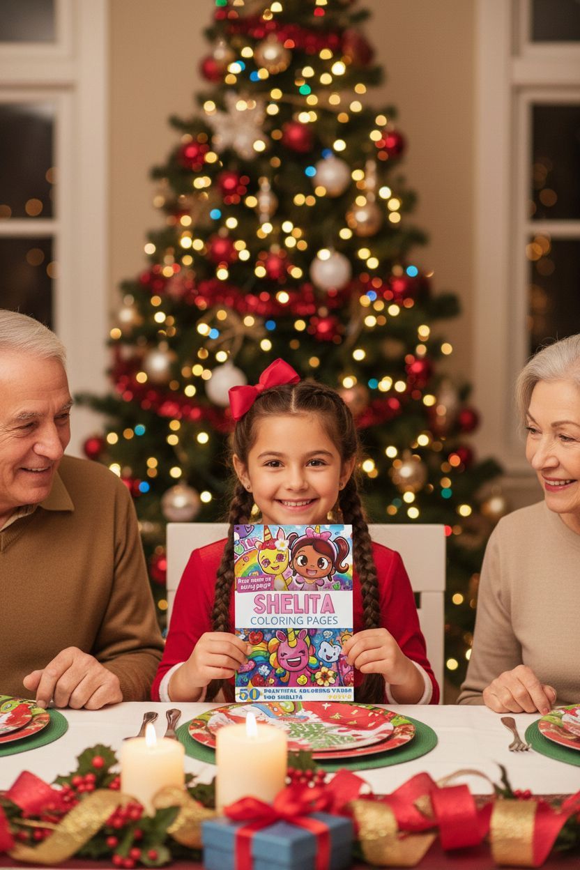 Shelita Christmas coloring pages gift