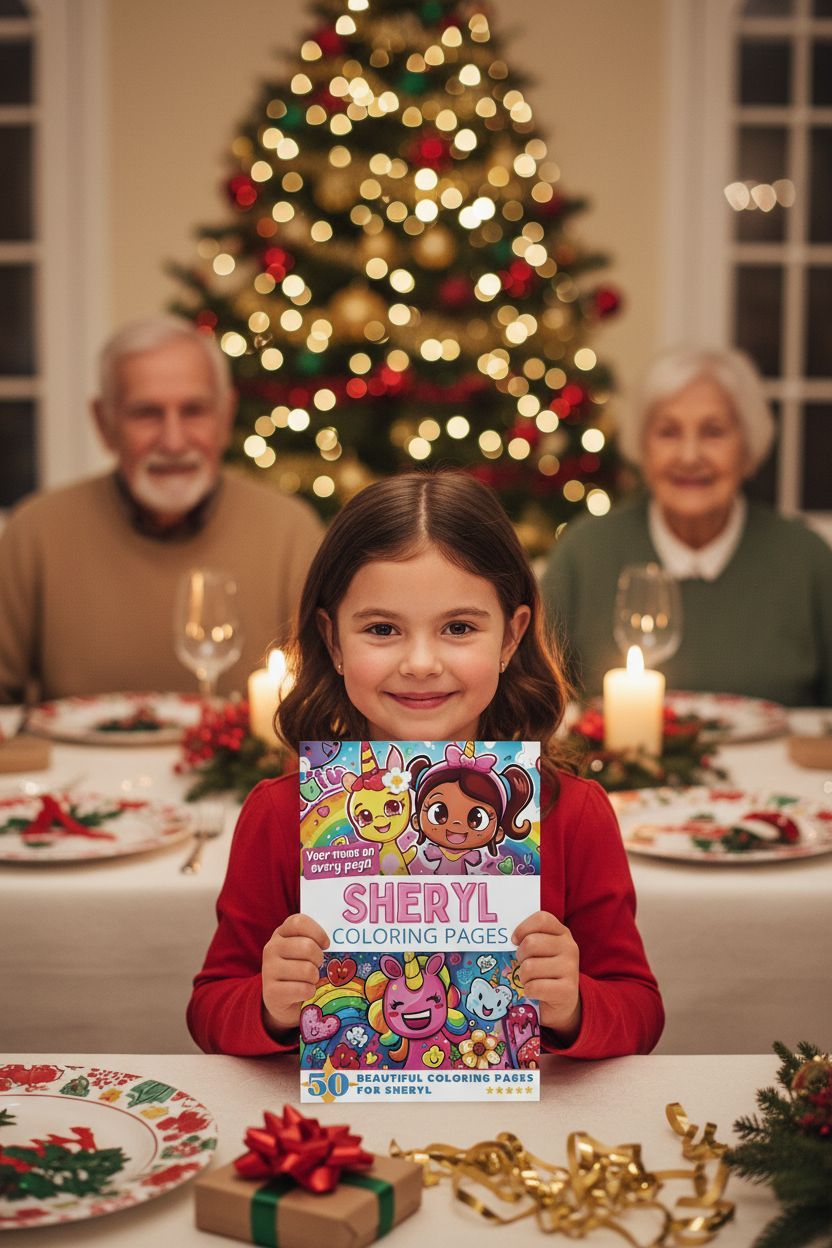 Sheryl Christmas coloring pages gift