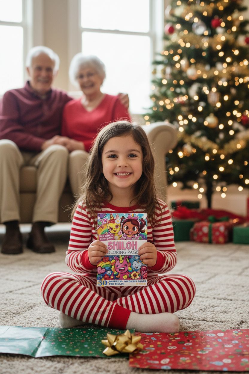 Shiloh Christmas coloring pages gift