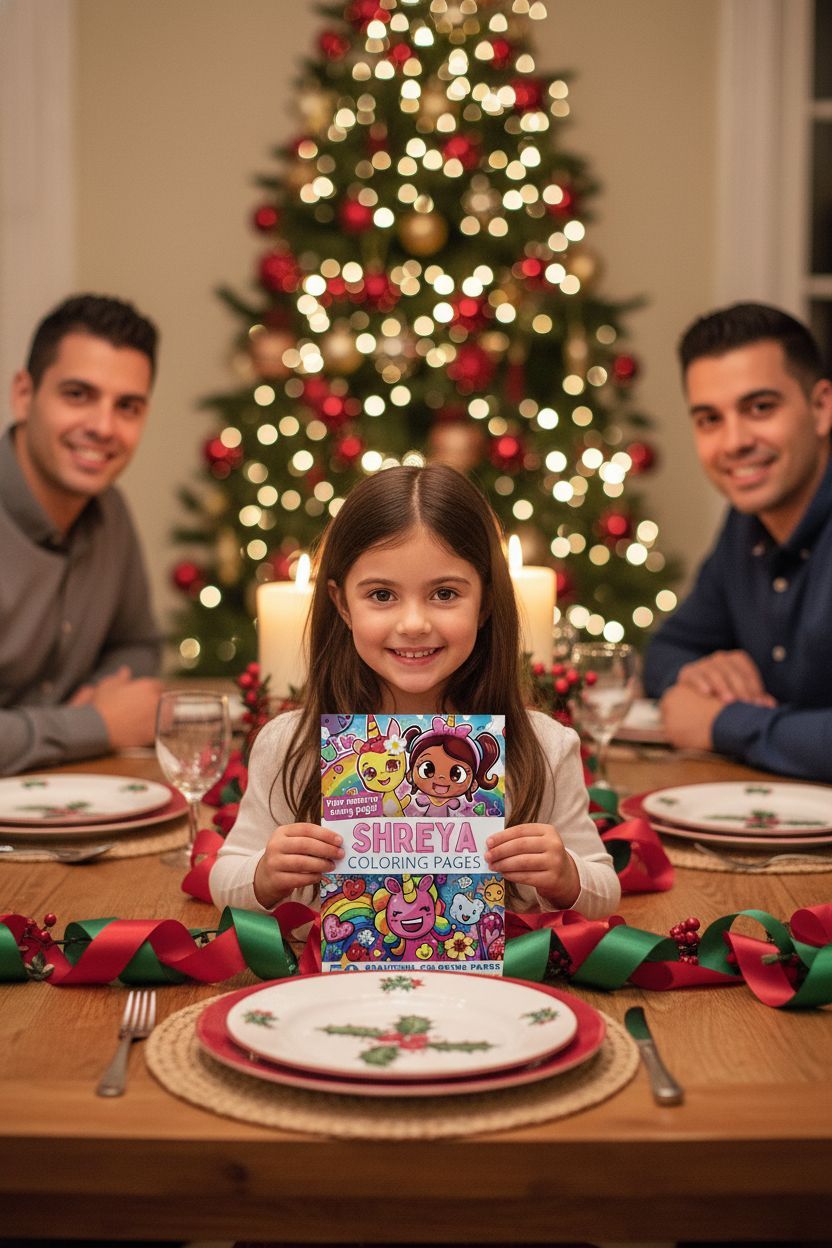 Shreya Christmas coloring pages gift