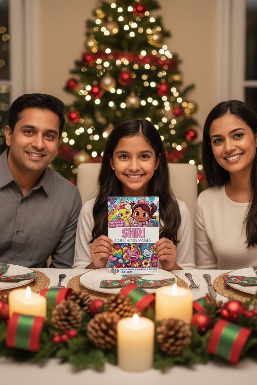 Shri Christmas coloring pages gift