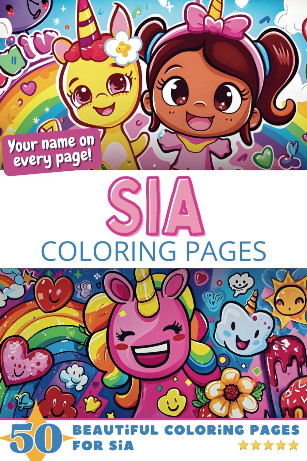 Sia Coloring Book Cover