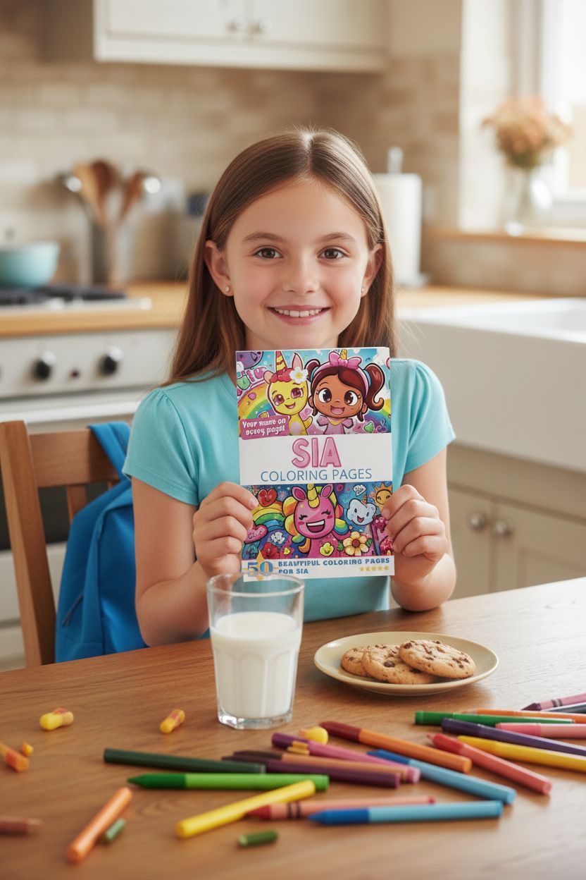 Sia personal coloring pages