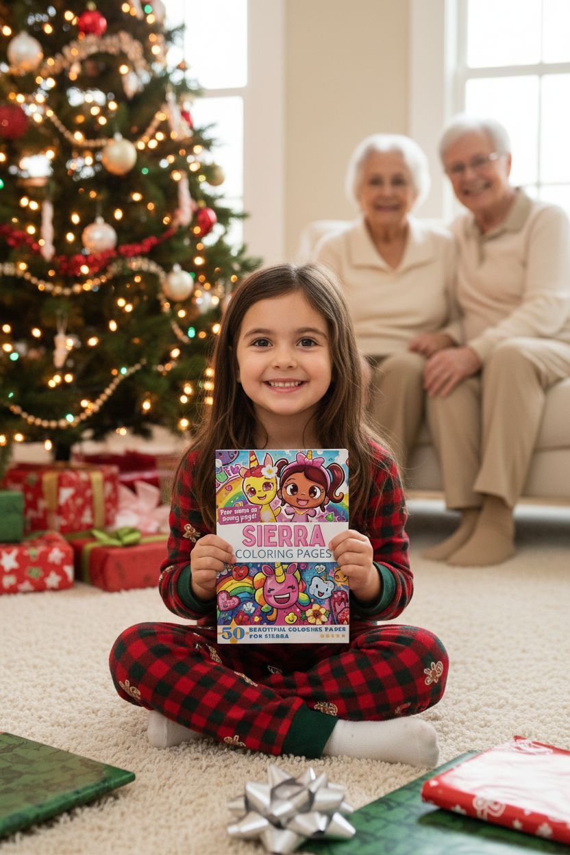 Sierra Christmas coloring pages gift