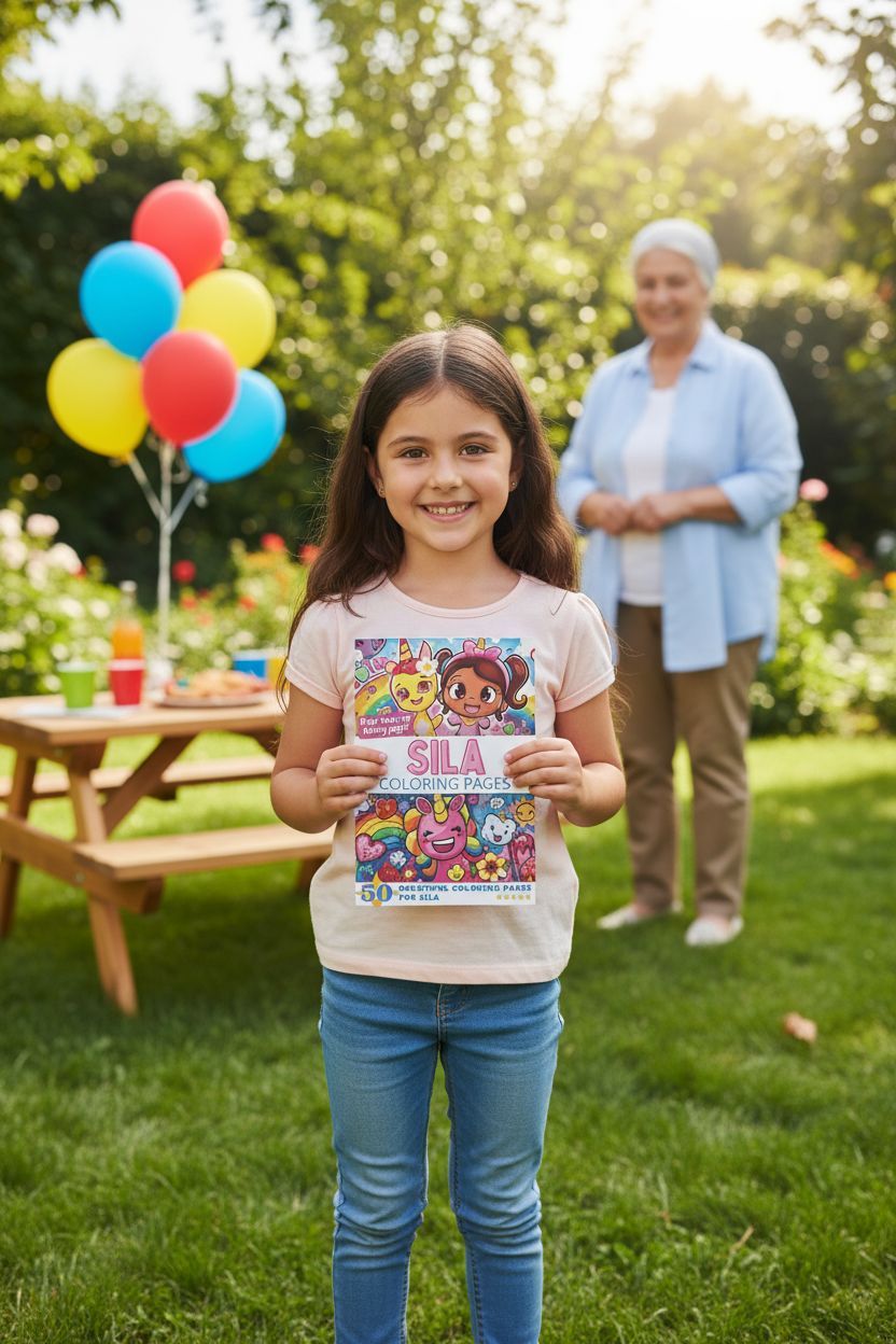 Sila coloring book in use