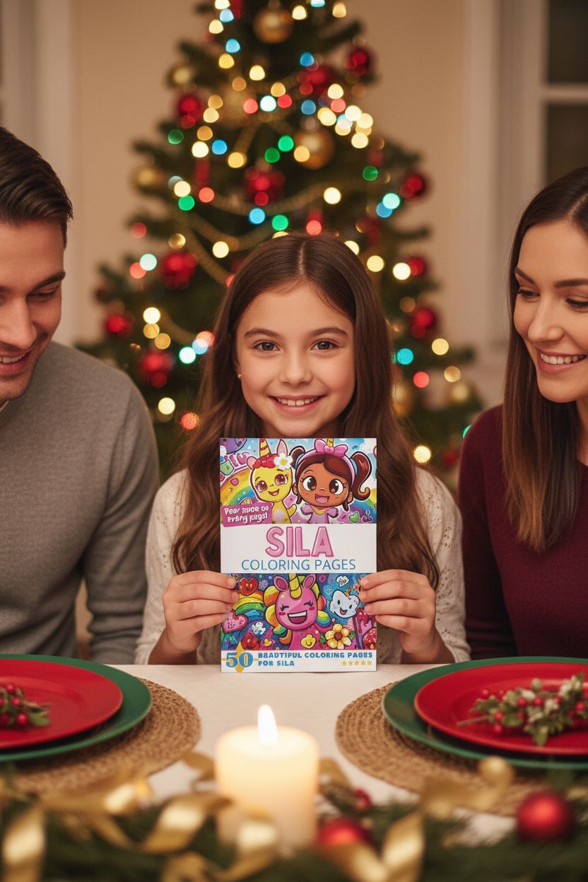Sila Christmas coloring pages gift