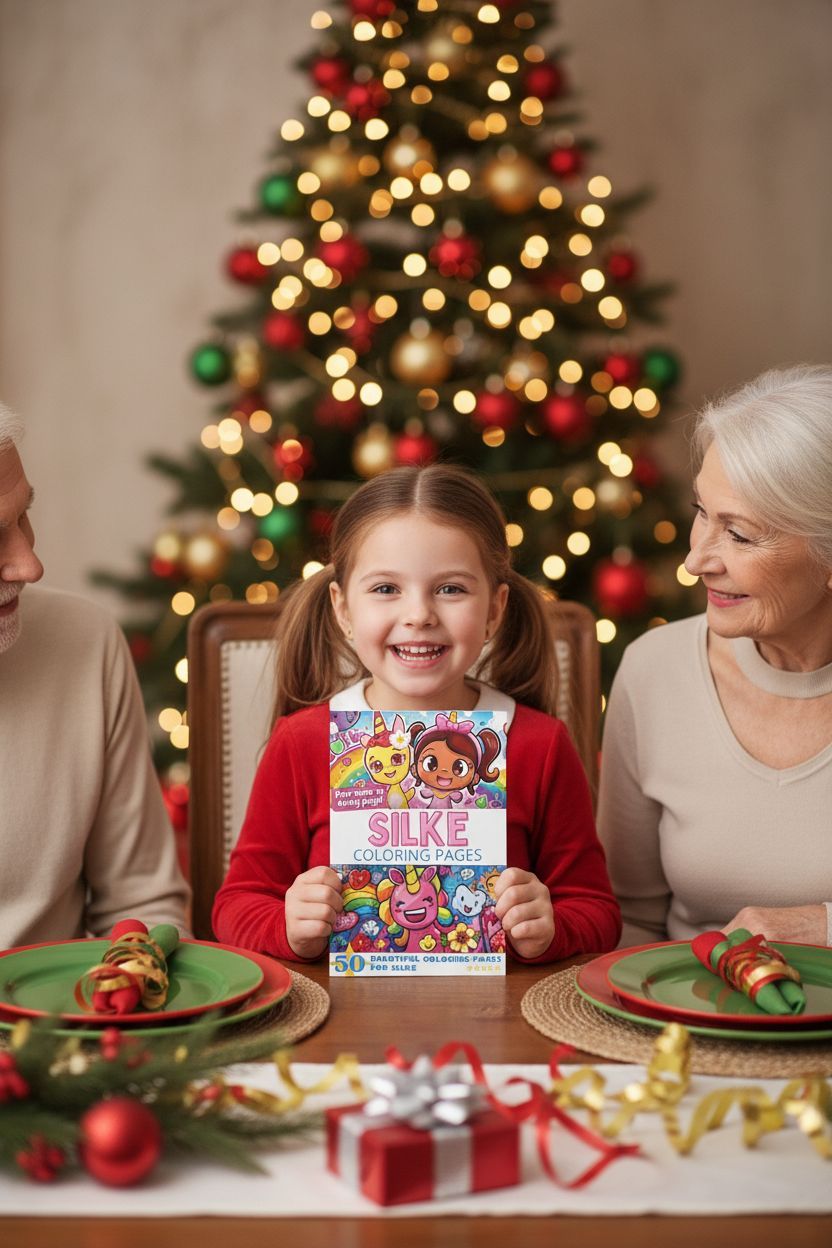 Silke Christmas coloring pages gift