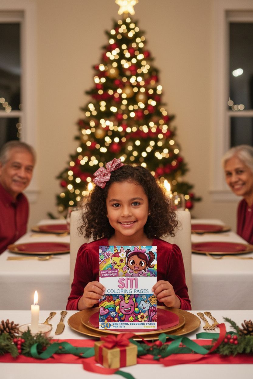 Siti Christmas coloring pages gift