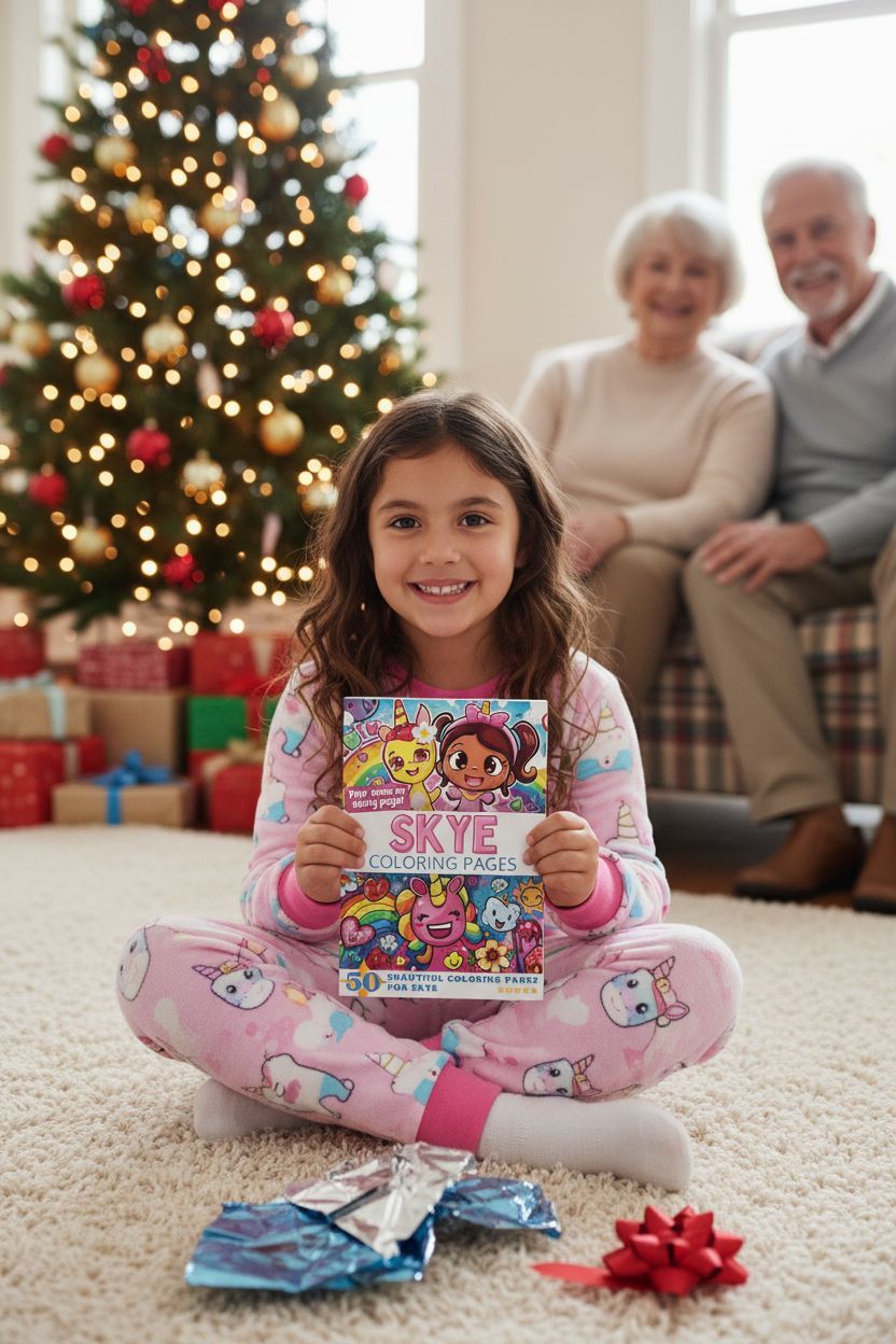Skye Christmas coloring pages gift