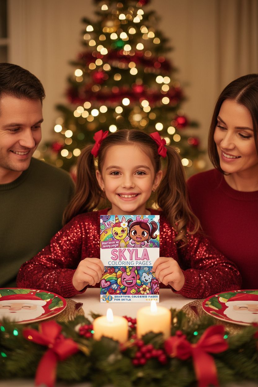 Skyla Christmas coloring pages gift