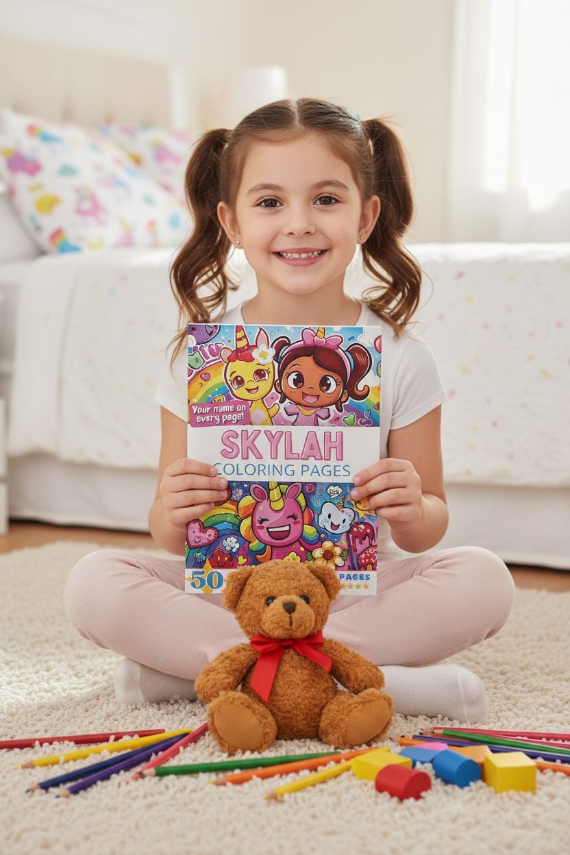 Skylah personal coloring pages