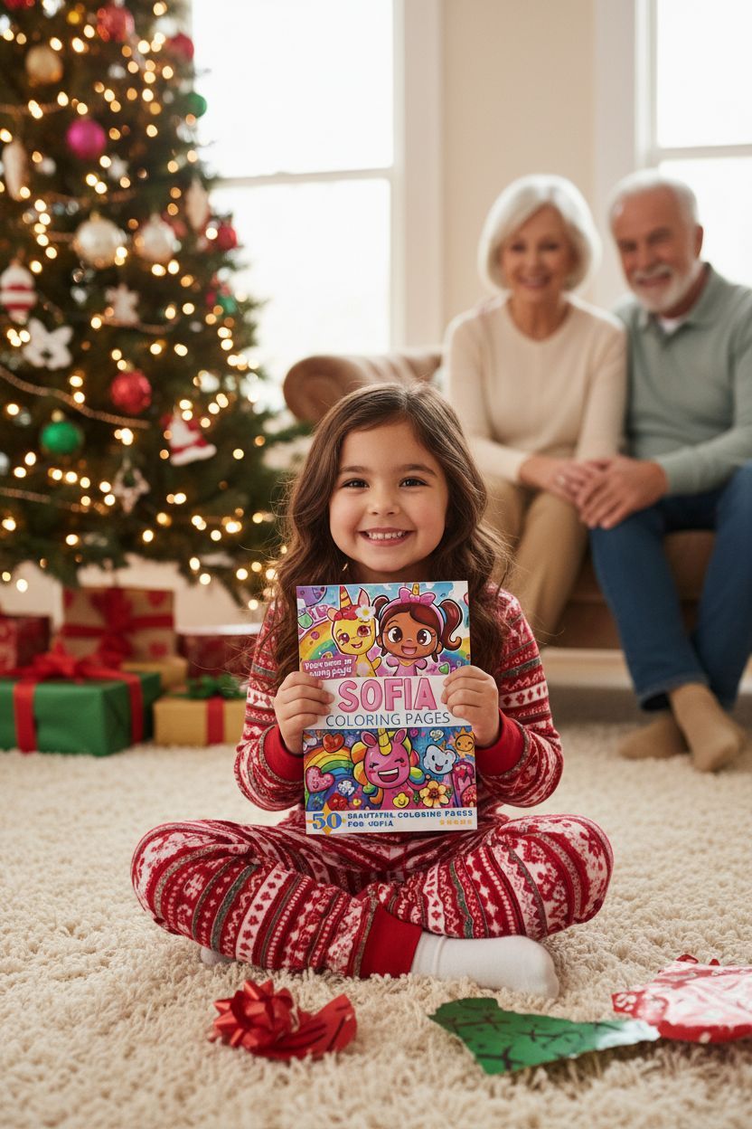 Sofia Christmas coloring pages gift
