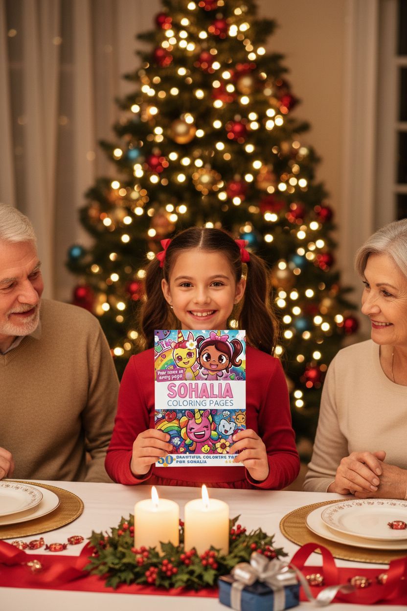 Sohalia Christmas coloring pages gift