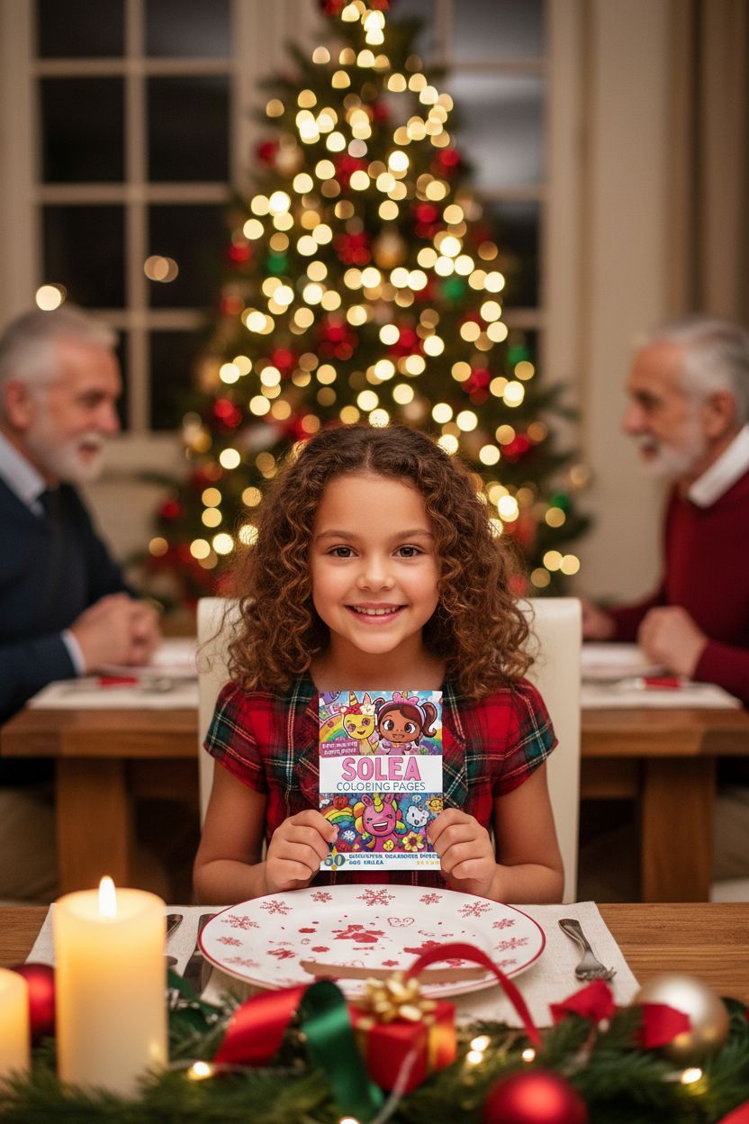 Solea Christmas coloring pages gift