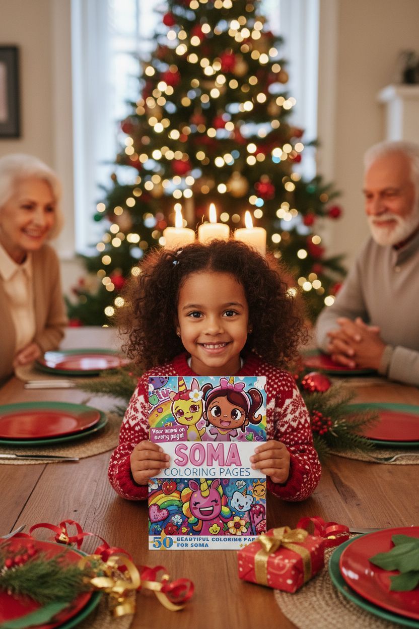 Soma Christmas coloring pages gift