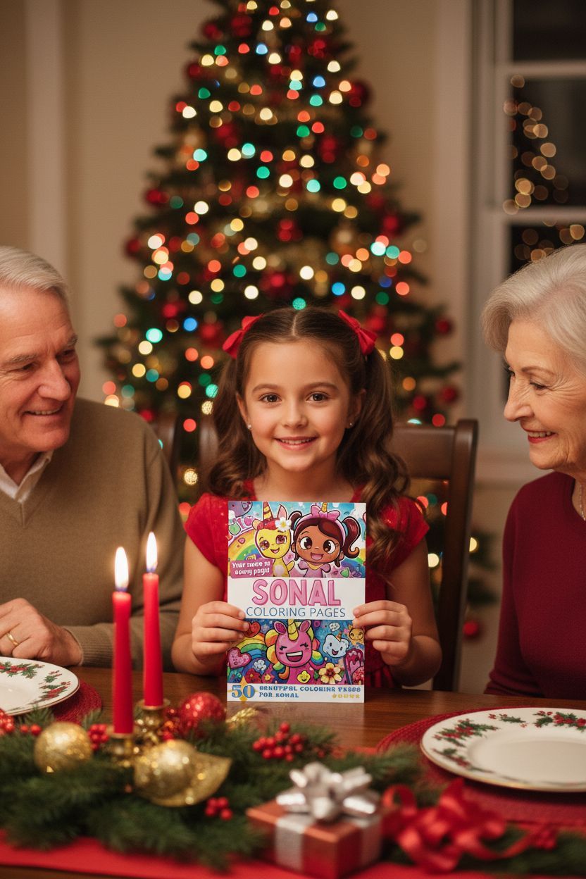 Sonal Christmas coloring pages gift
