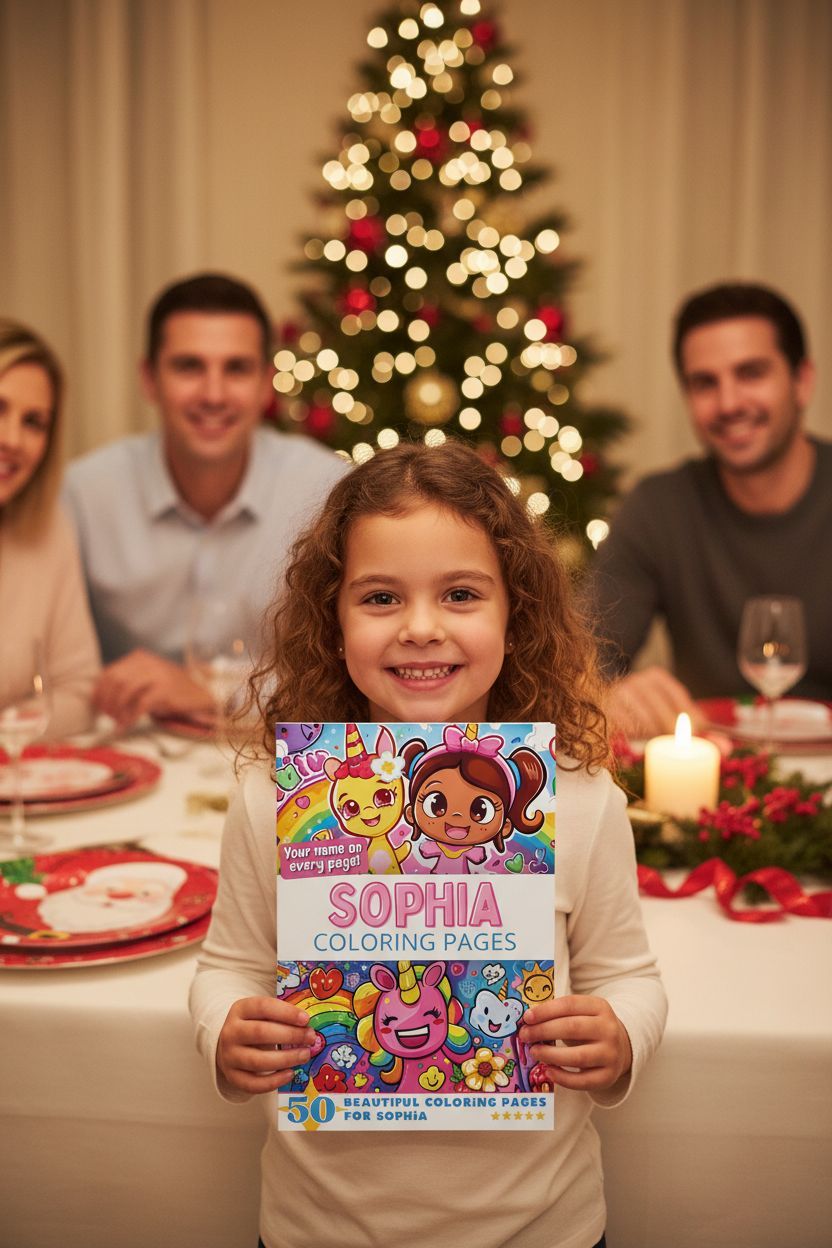 Sophia Christmas coloring pages gift