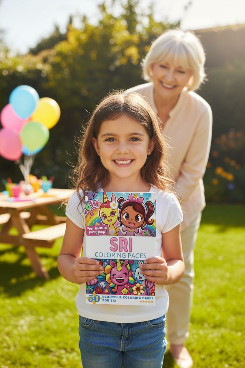 Sri coloring book in use