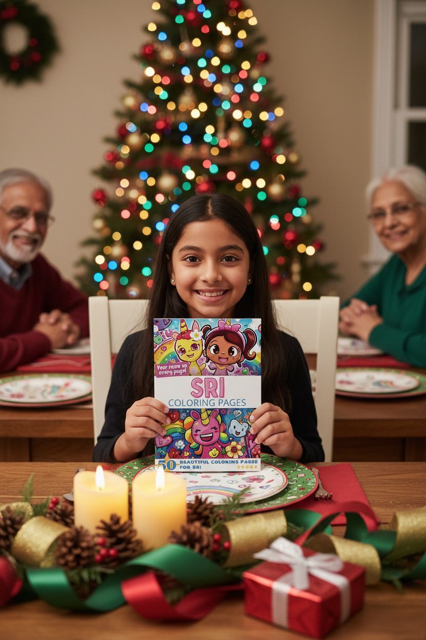 Sri Christmas coloring pages gift