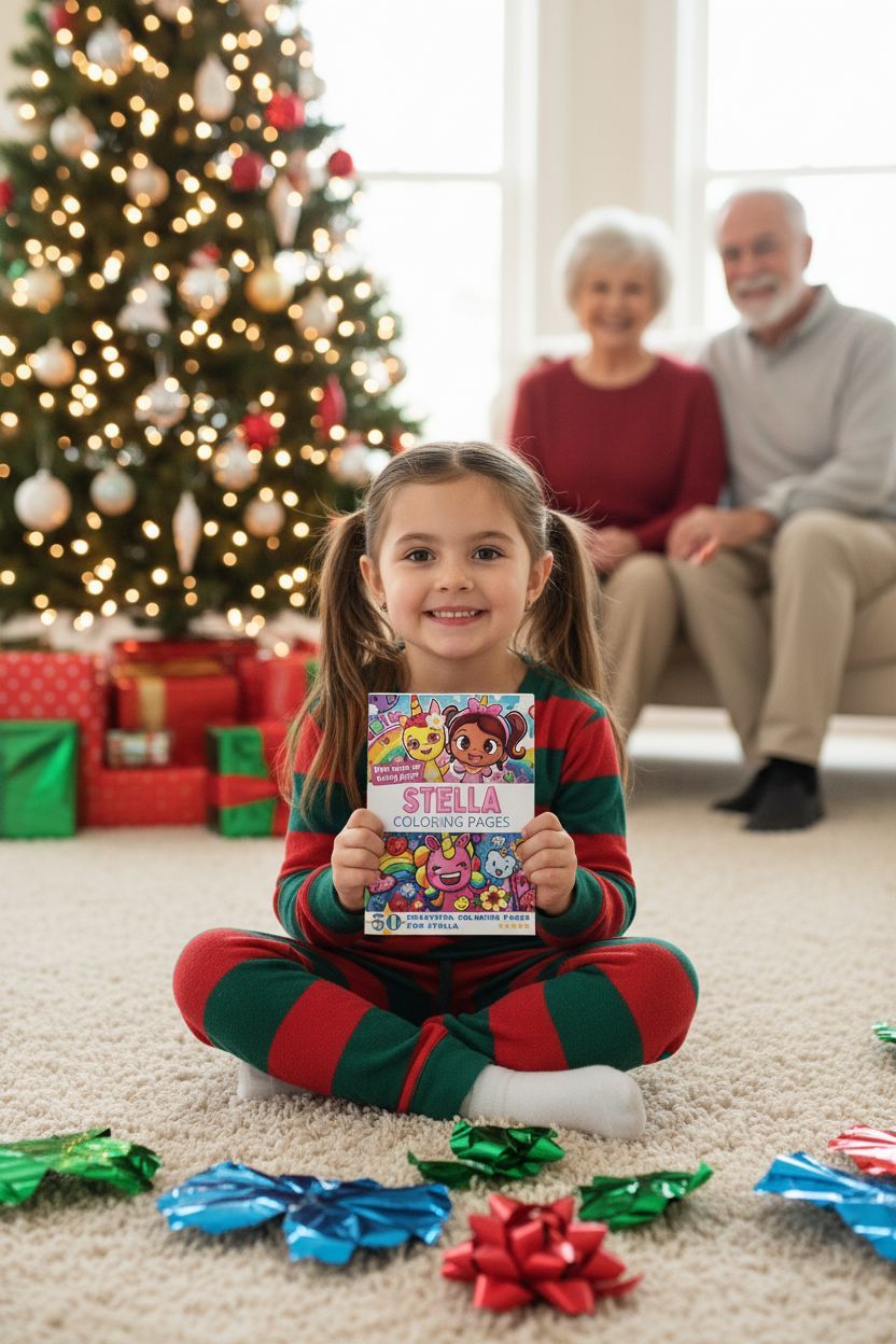 Stella Christmas coloring pages gift