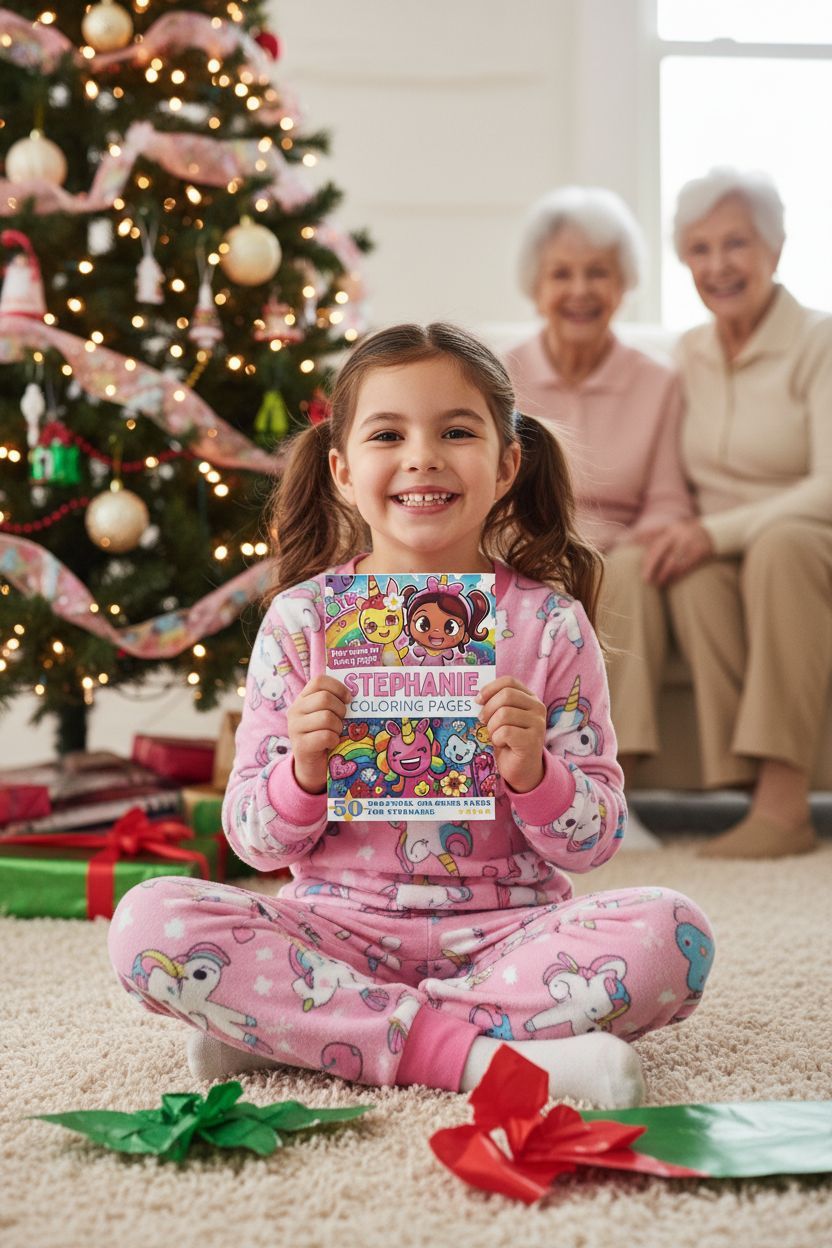 Stephanie Christmas coloring pages gift