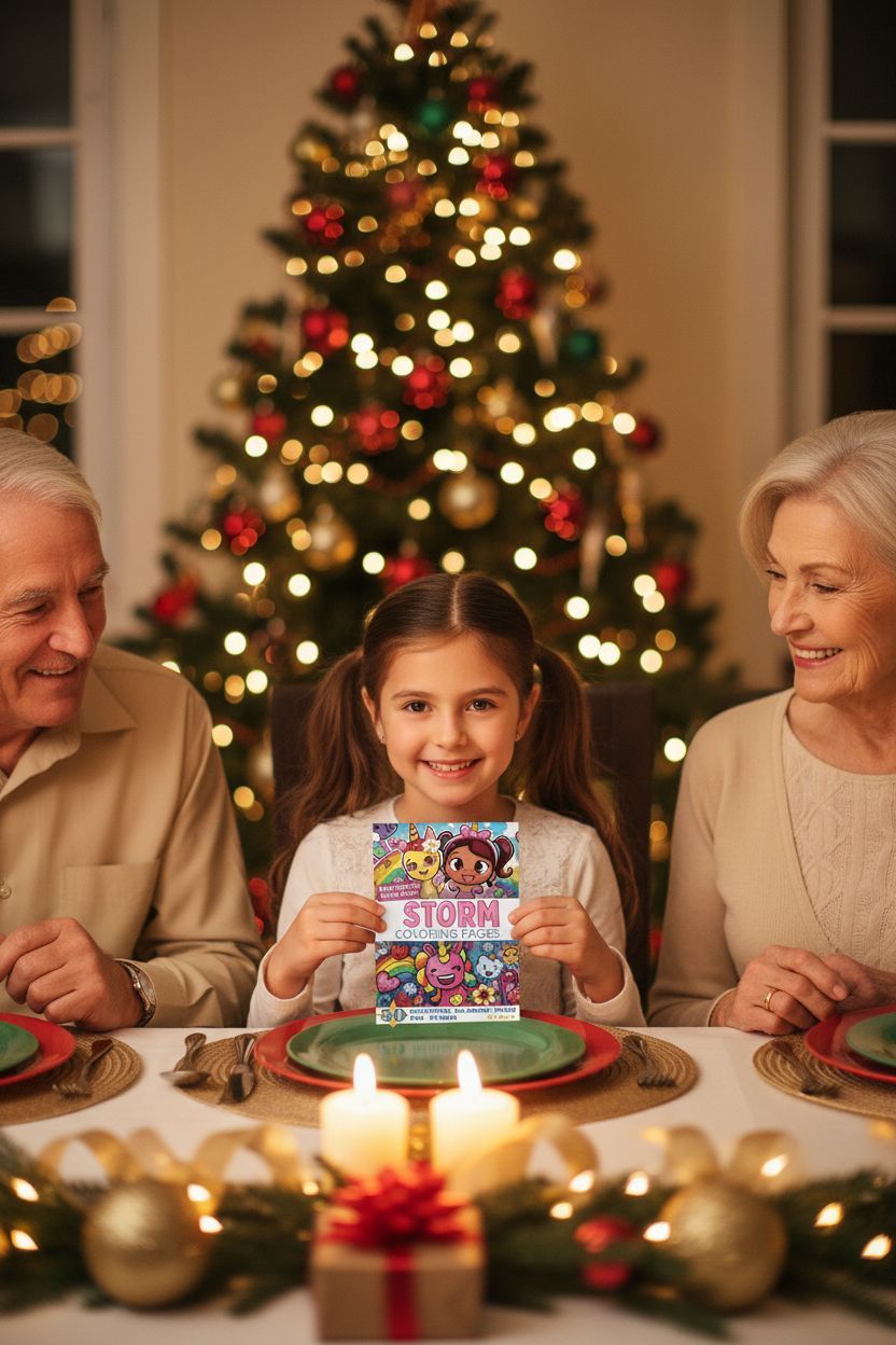 Storm Christmas coloring pages gift