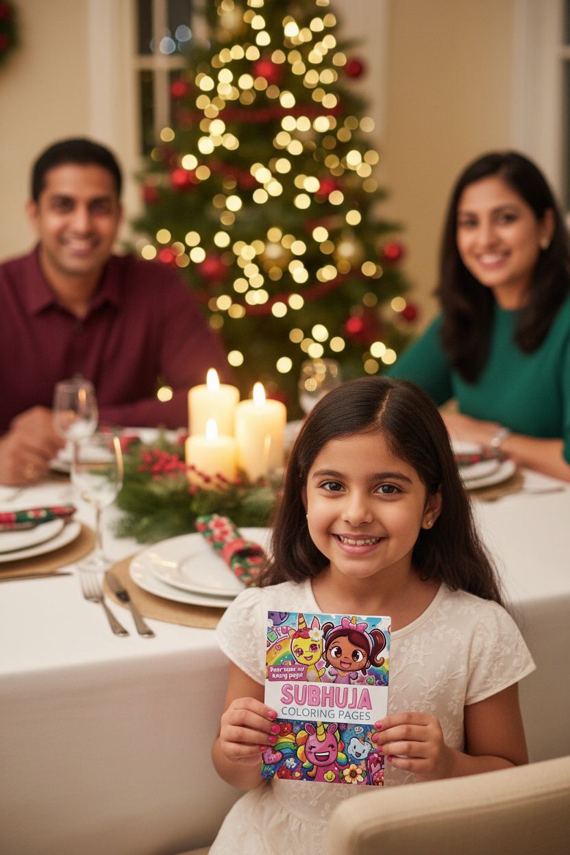 Subhuja Christmas coloring pages gift