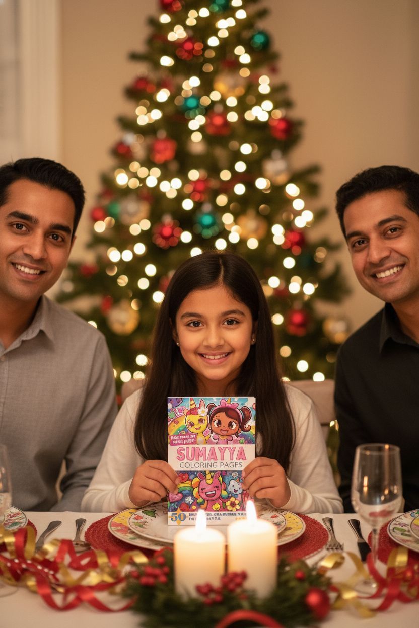 Sumayya Christmas coloring pages gift