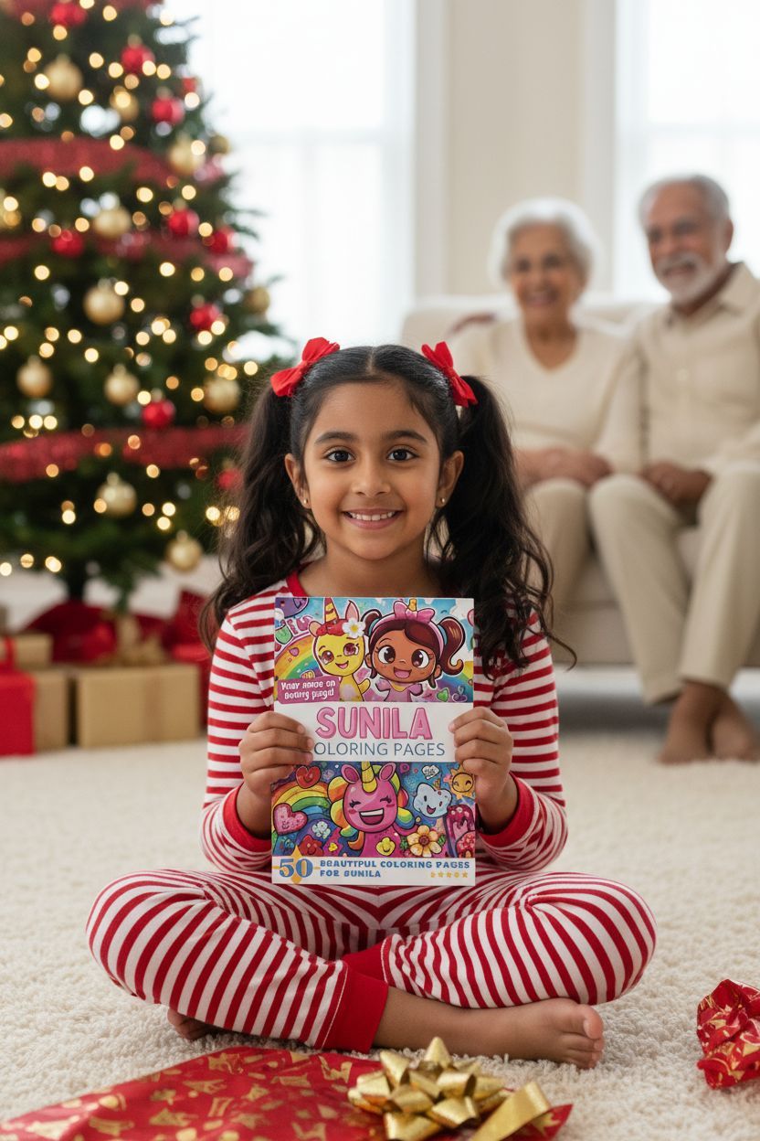 Sunila Christmas coloring pages gift