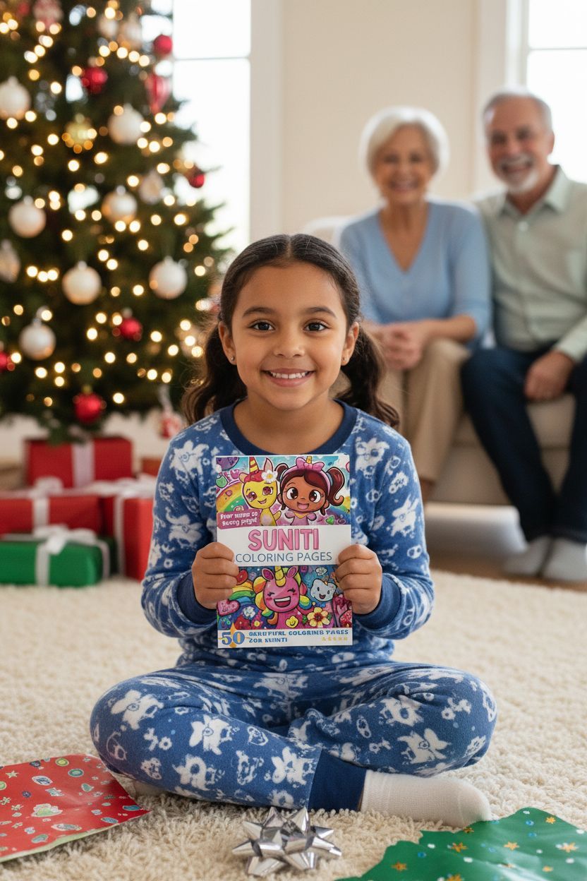Suniti Christmas coloring pages gift