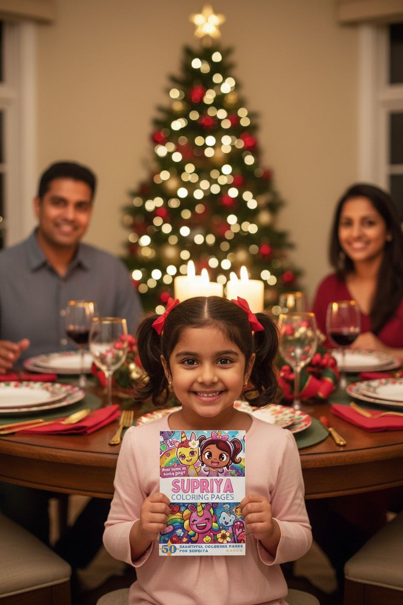 Supriya Christmas coloring pages gift