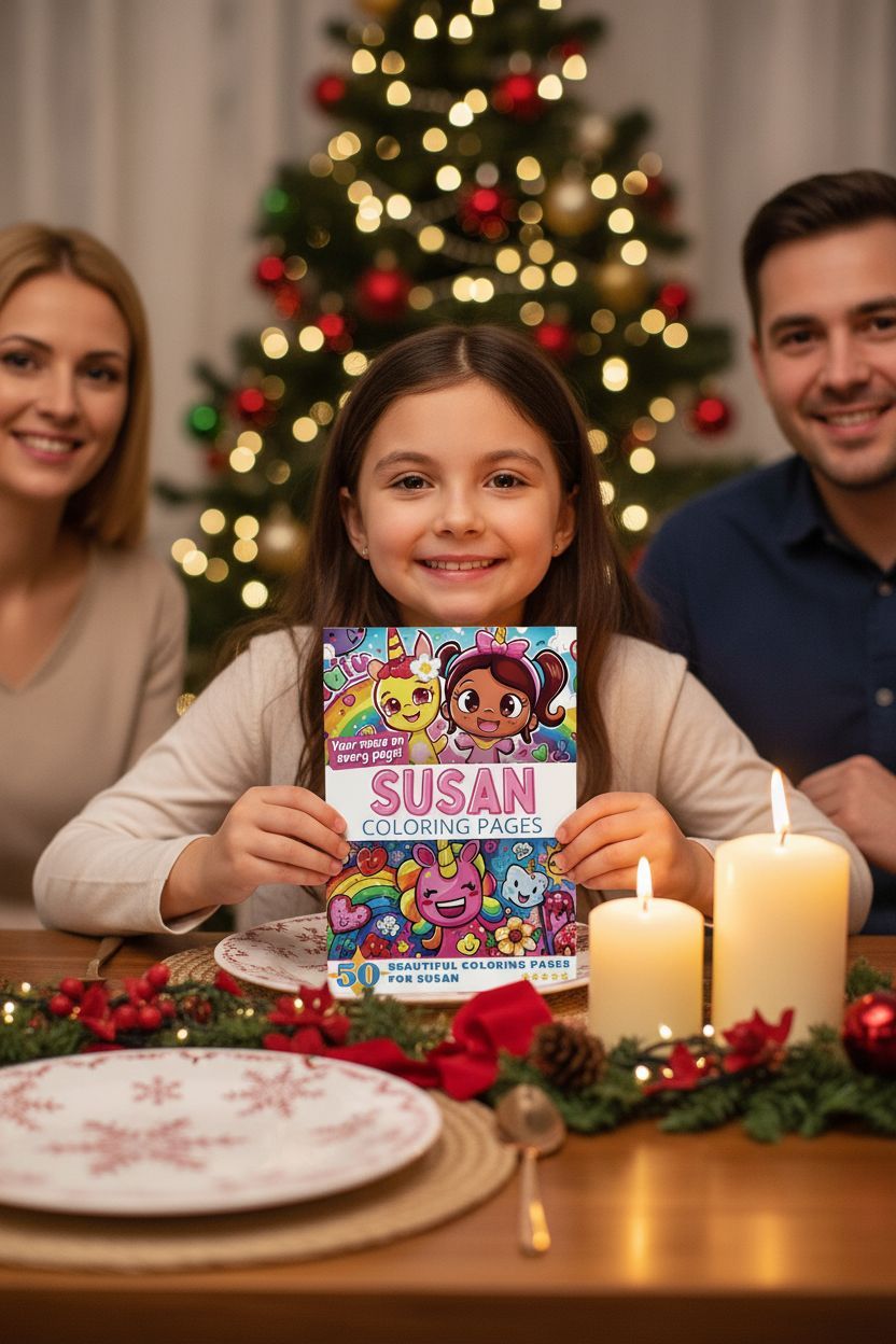 Susan Christmas coloring pages gift